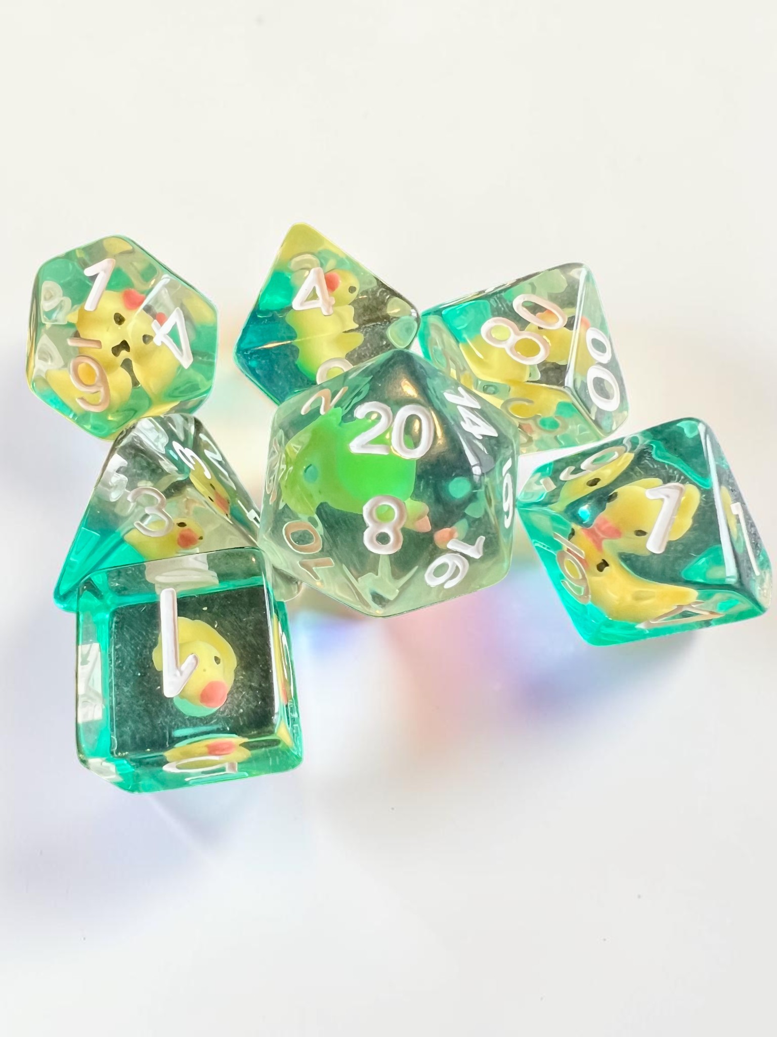 Ducks dice set — $20.00